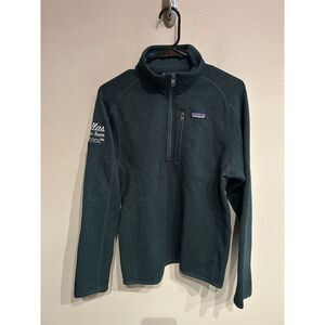 Patagonia Mens Small Green Better Sweater 1/4 Zip Pullover